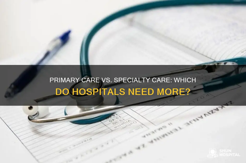 do hospitals need primary care providers or speciality care providers