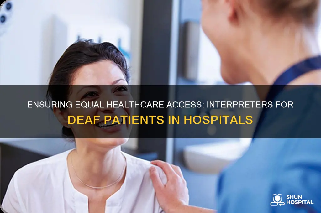 do hospitals need to provide interpreters for the deaf