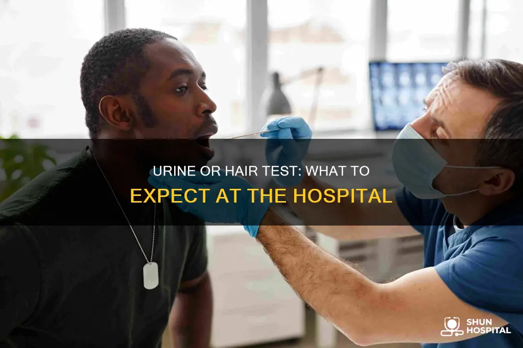 do hospitals normally urine or hair test