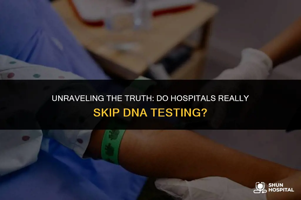 do hospitals not do dna testing