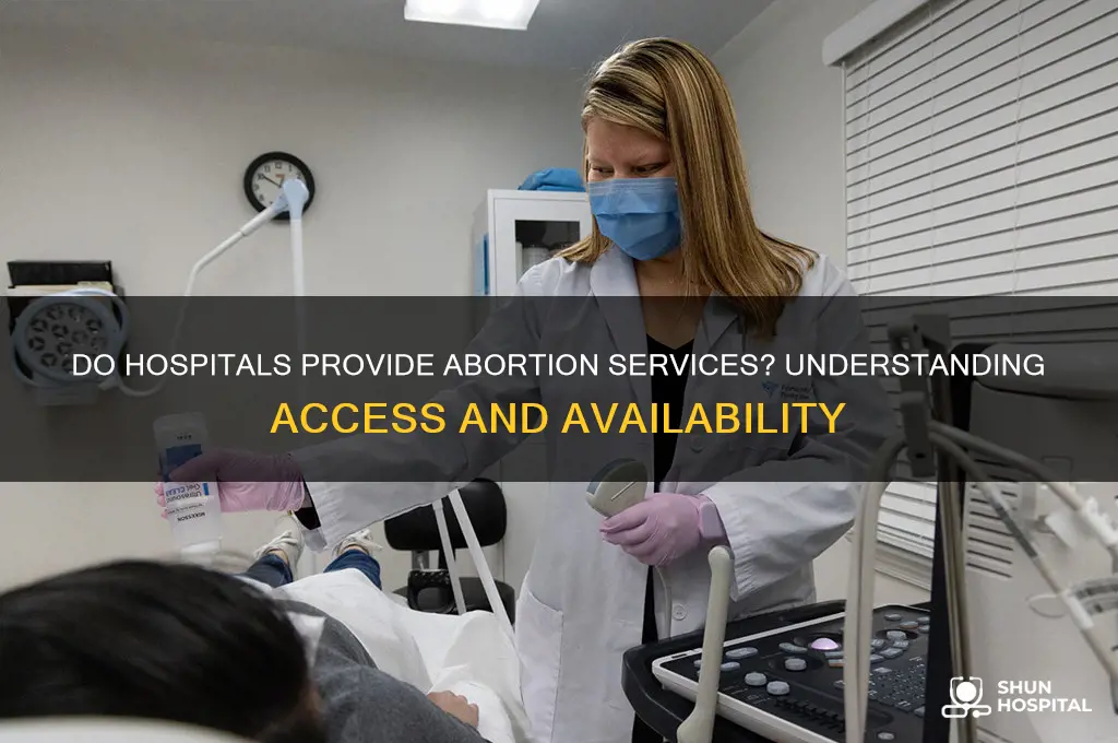 do hospitals offer abortion services