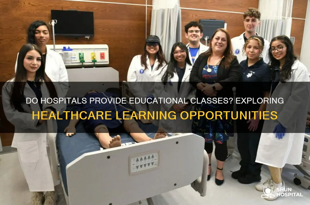do hospitals offer education classes