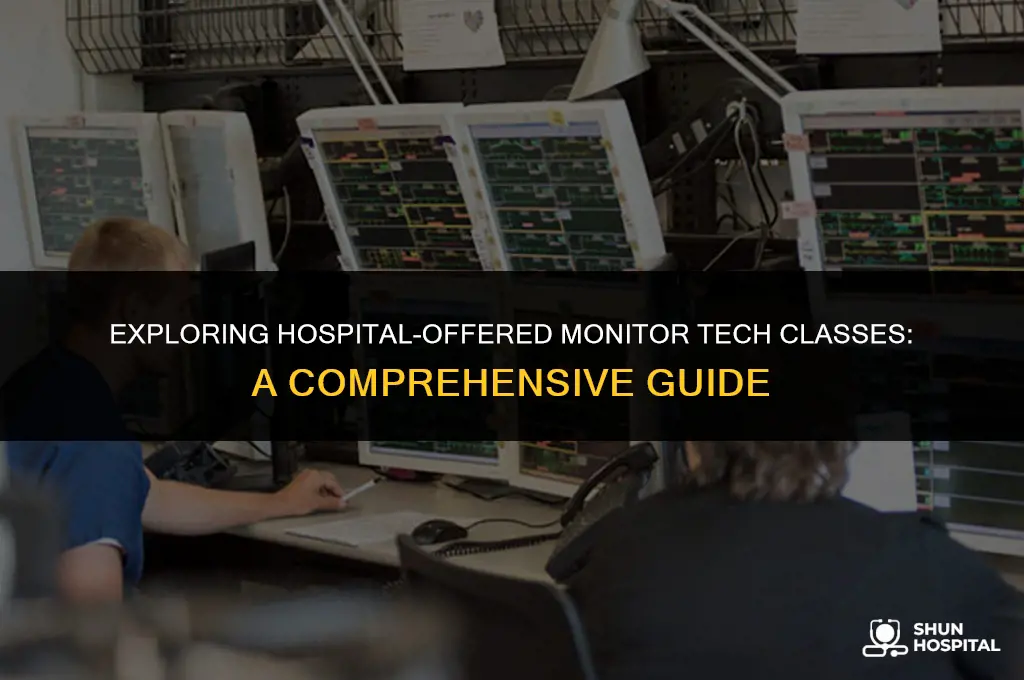 do hospitals offer monitor tech classes