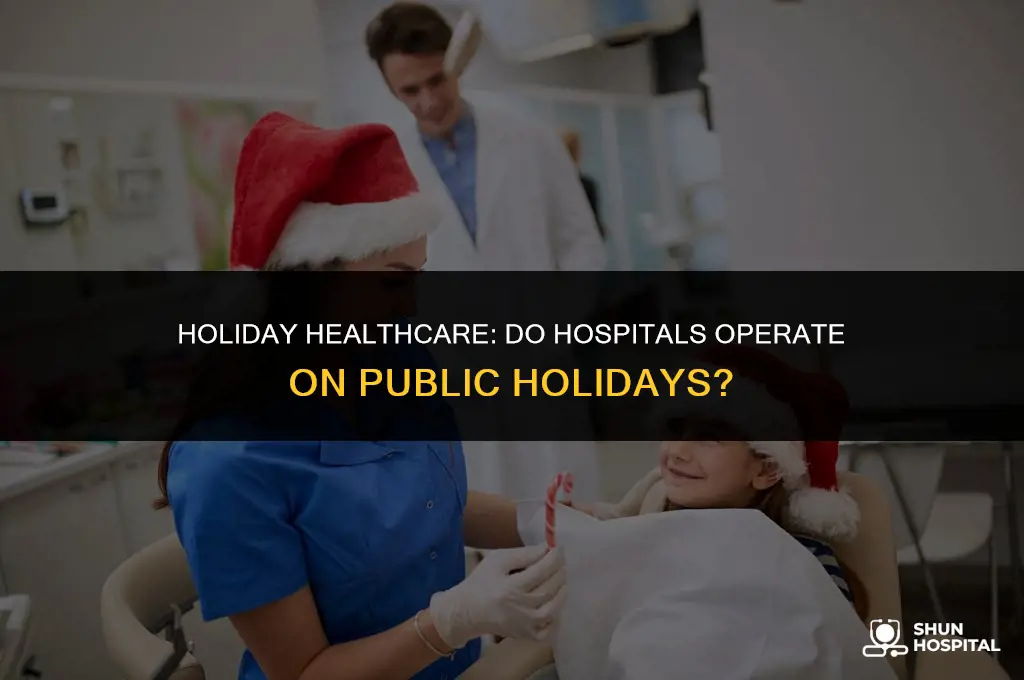 do hospitals open on public holidays