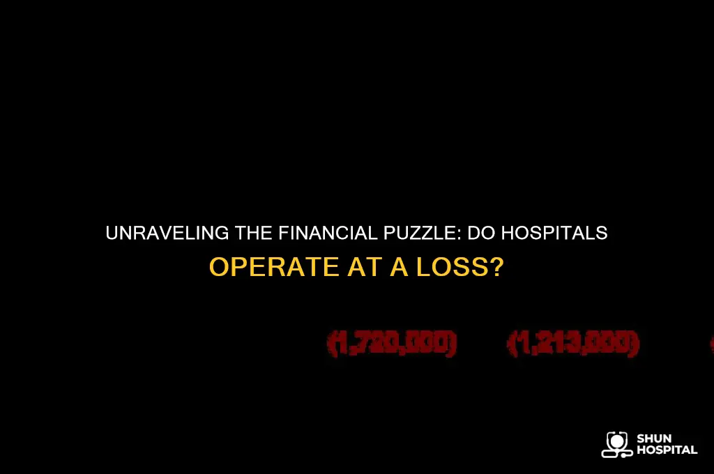 do hospitals operate at a loss