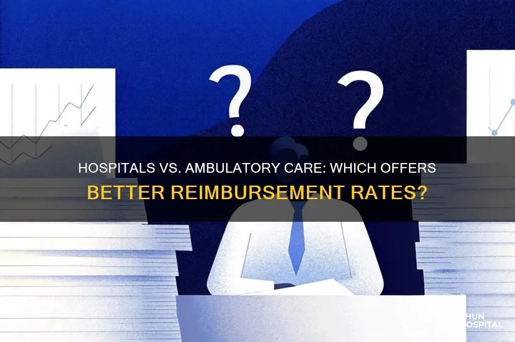 do hospitals or ambulatory care centers have better reimbursement