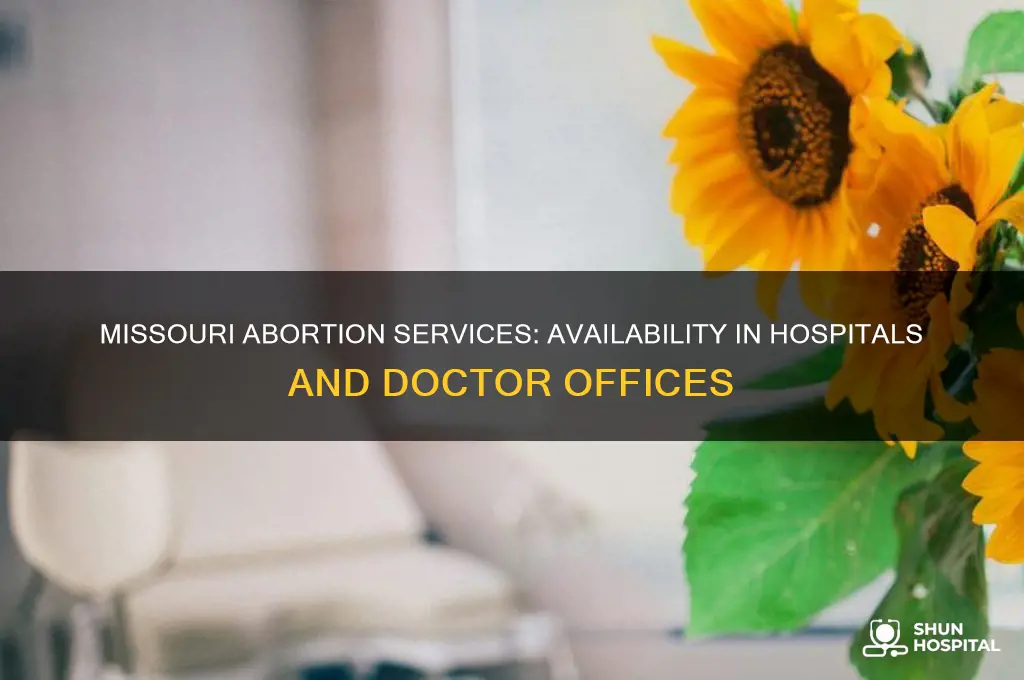 do hospitals or doctor offices in missouri perform abortions