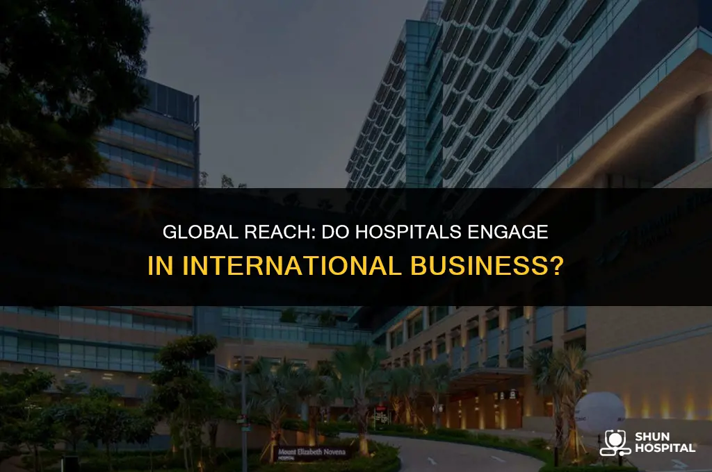 do hospitals participate in international business