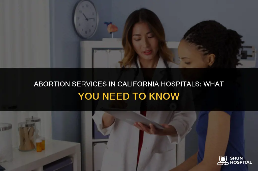 do hospitals perform abortions in california