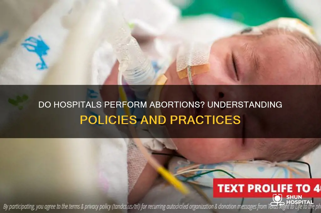 do hospitals perform abortions