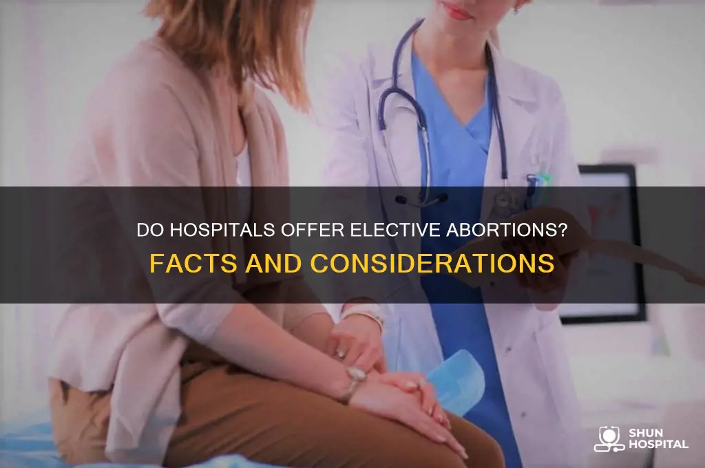 do hospitals perform elective abortions
