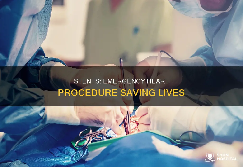 do hospitals perform emergency stents in heart
