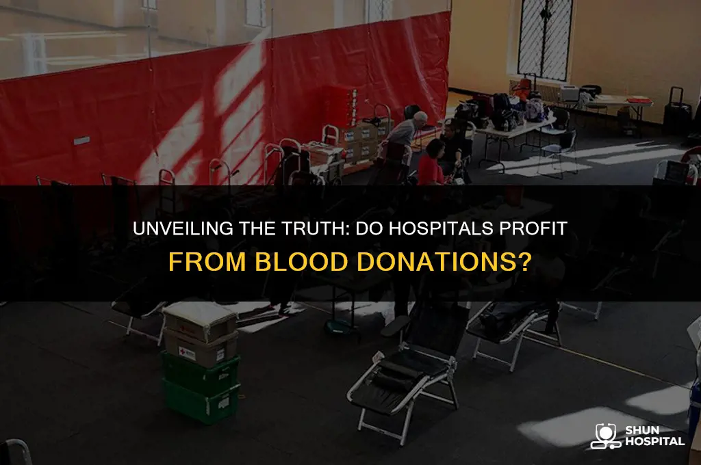 do hospitals profit from blood donations