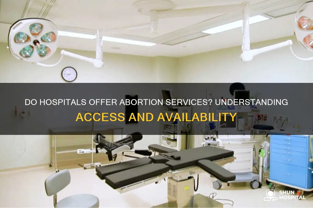 do hospitals provide abortions