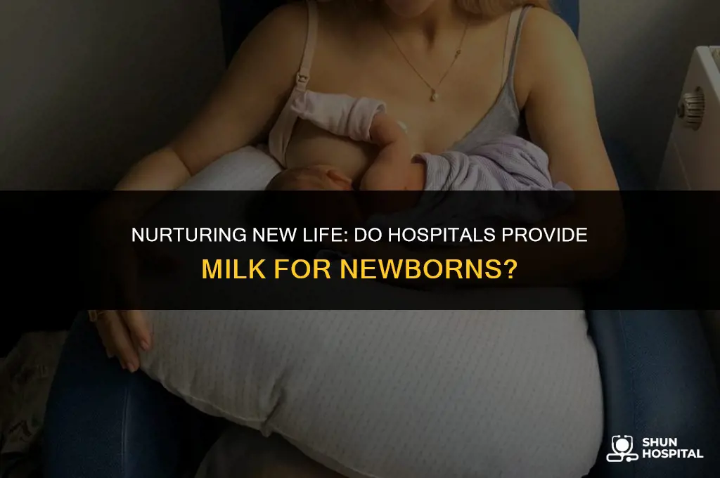 do hospitals provide milk for newborns
