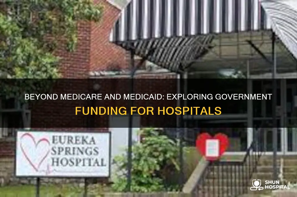 do hospitals receive goverment funding outside of medicare and medicaid
