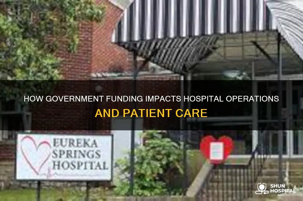 do hospitals recieve government money