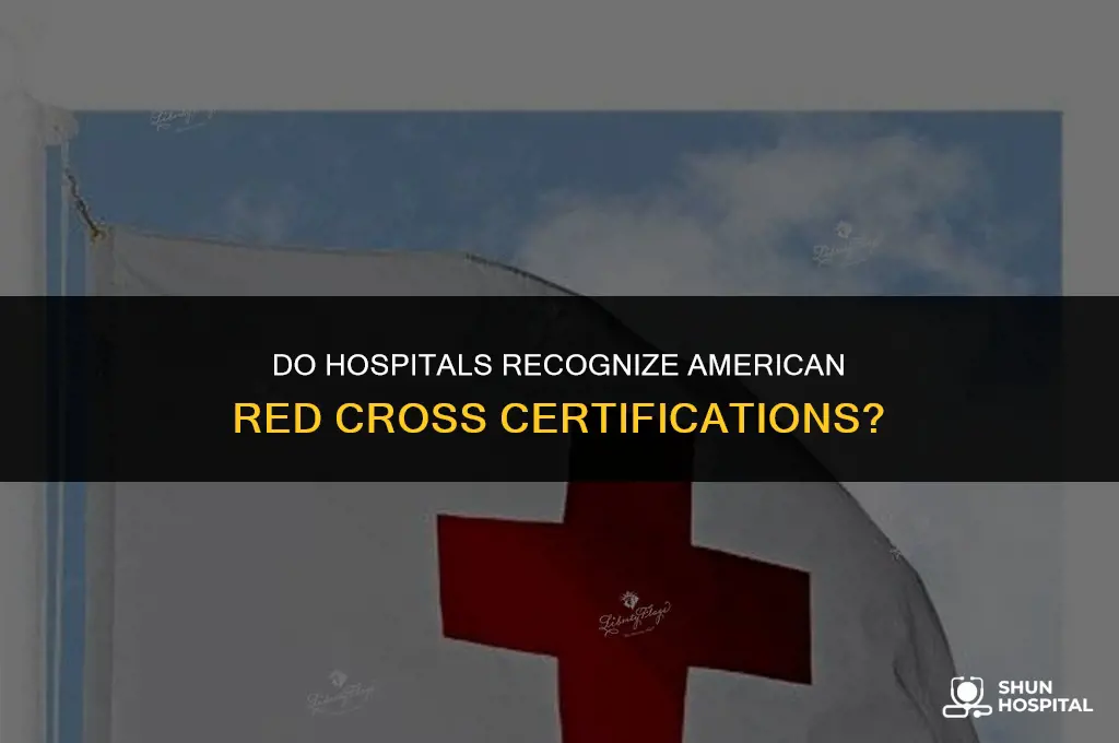 do hospitals recognize american red cross