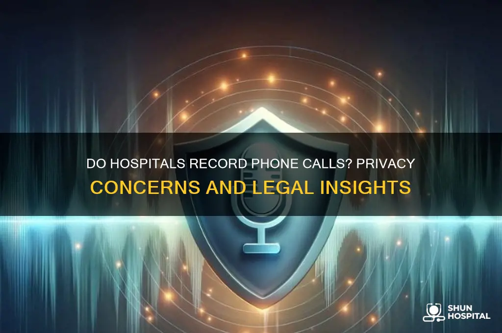 do hospitals record phone calls