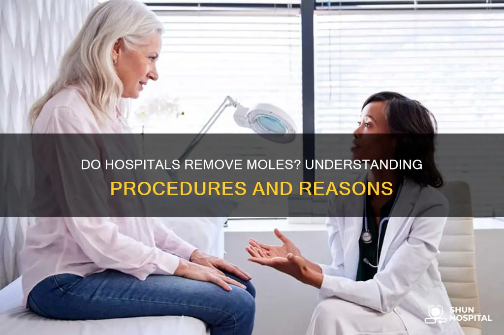 do hospitals remove moles