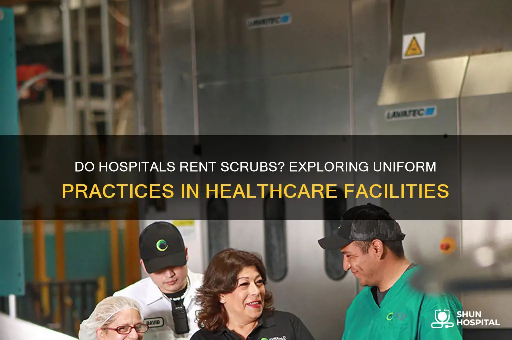 do hospitals rent scrubs