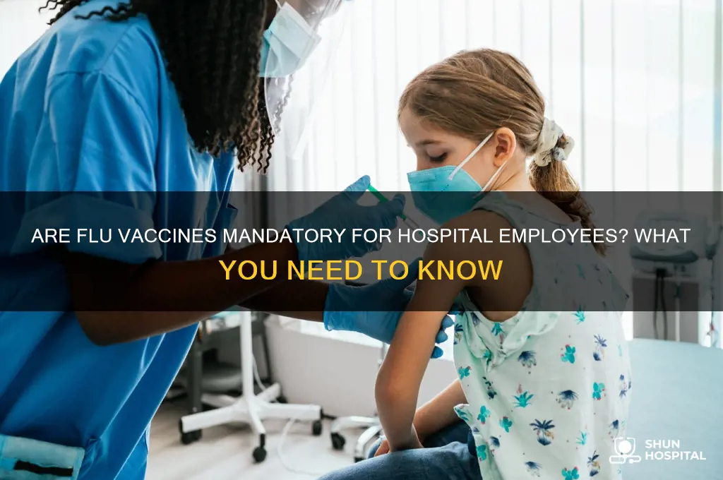 do hospitals require flu vaccines