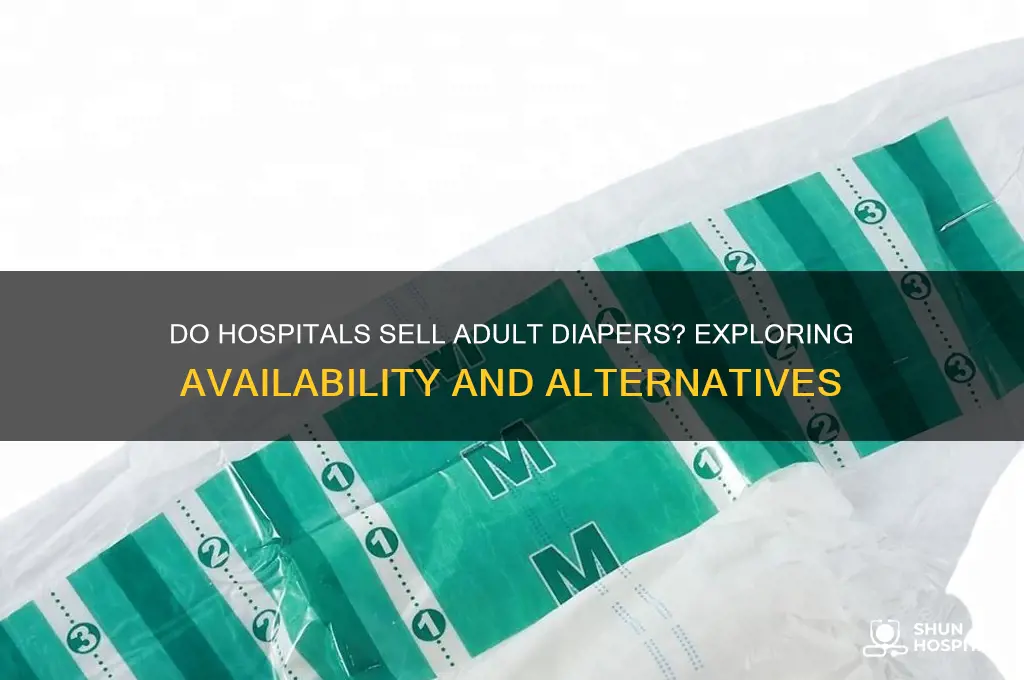 do hospitals sell adult diapers