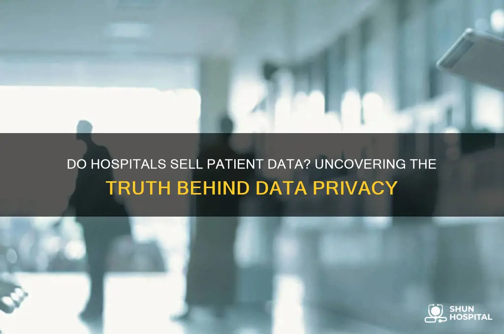 do hospitals sell data