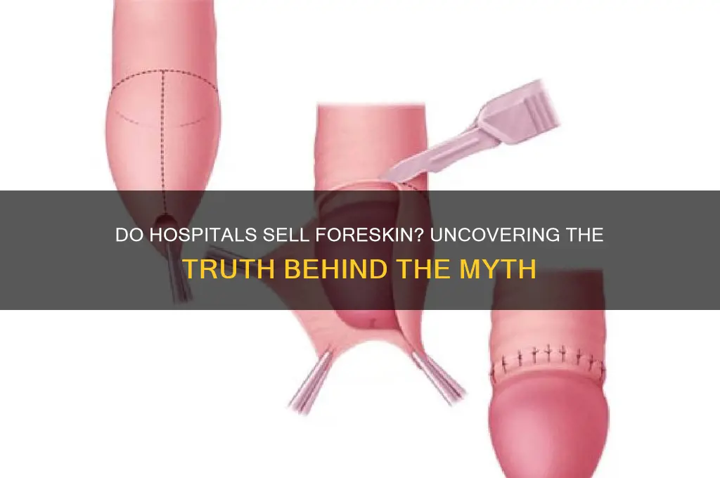 do hospitals sell foreskin