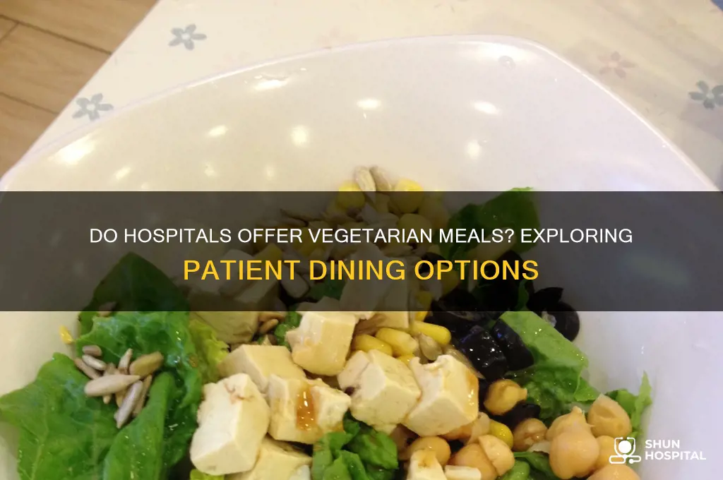 do hospitals serve vegetarian meals