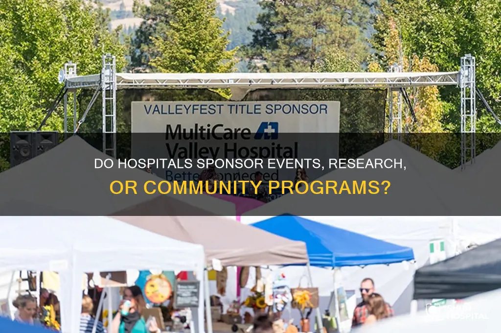 do hospitals sponsor