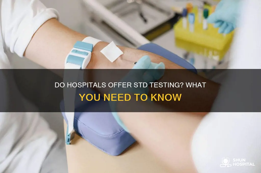 do hospitals std test