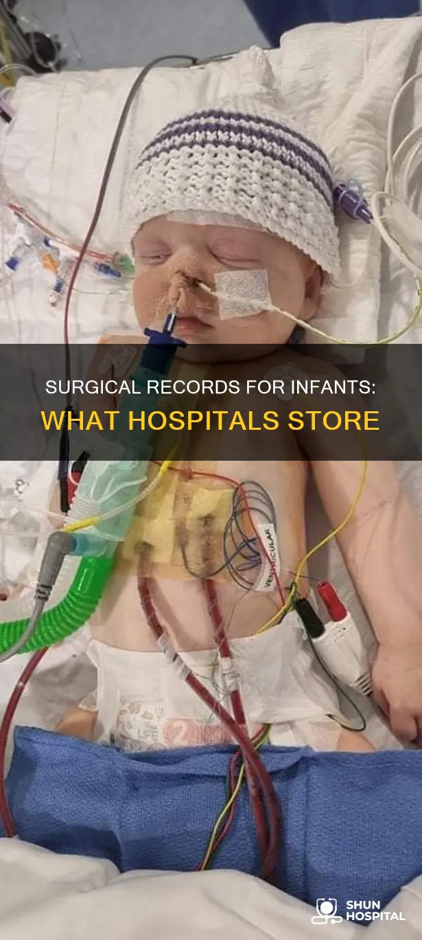 do hospitals store surgical records for infants