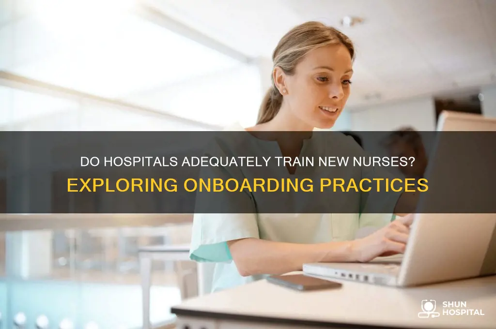 do hospitals teach new nurses