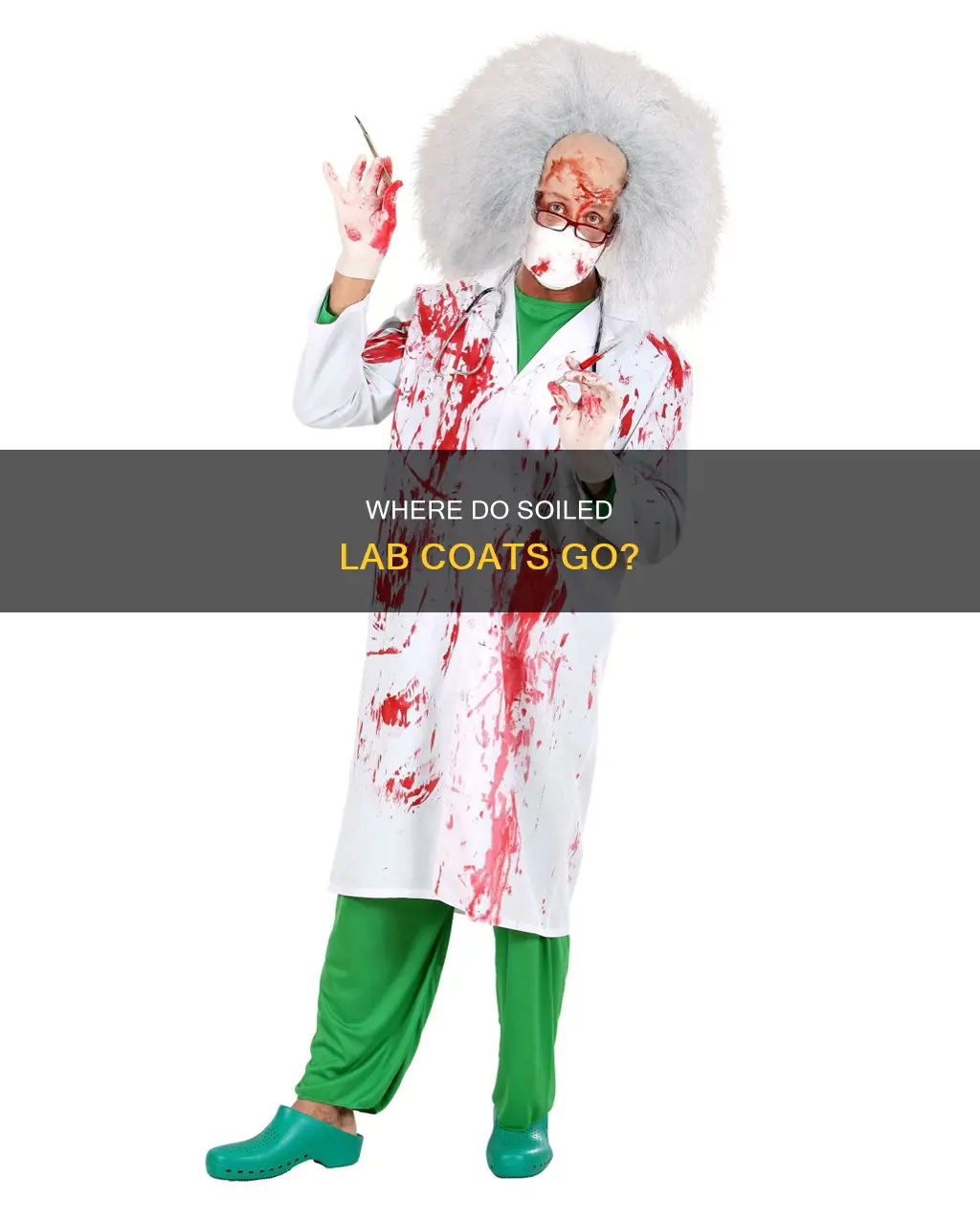 do hospitals throw away bloody lab coats