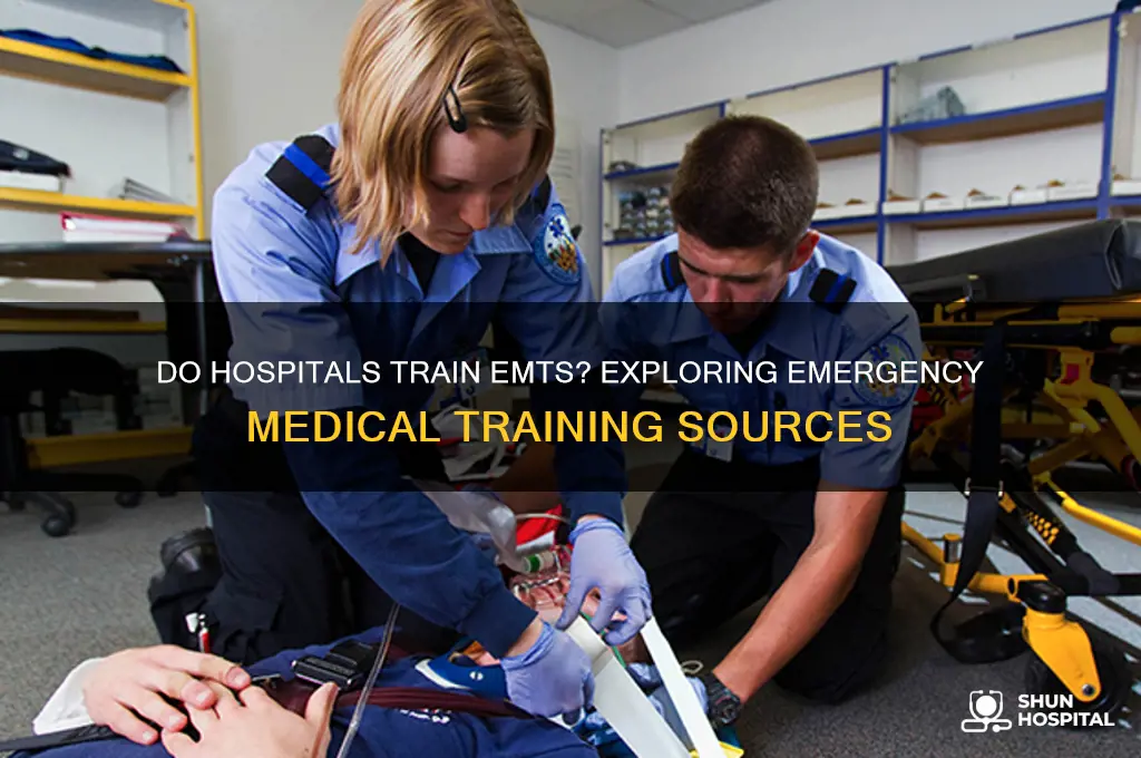do hospitals train emts