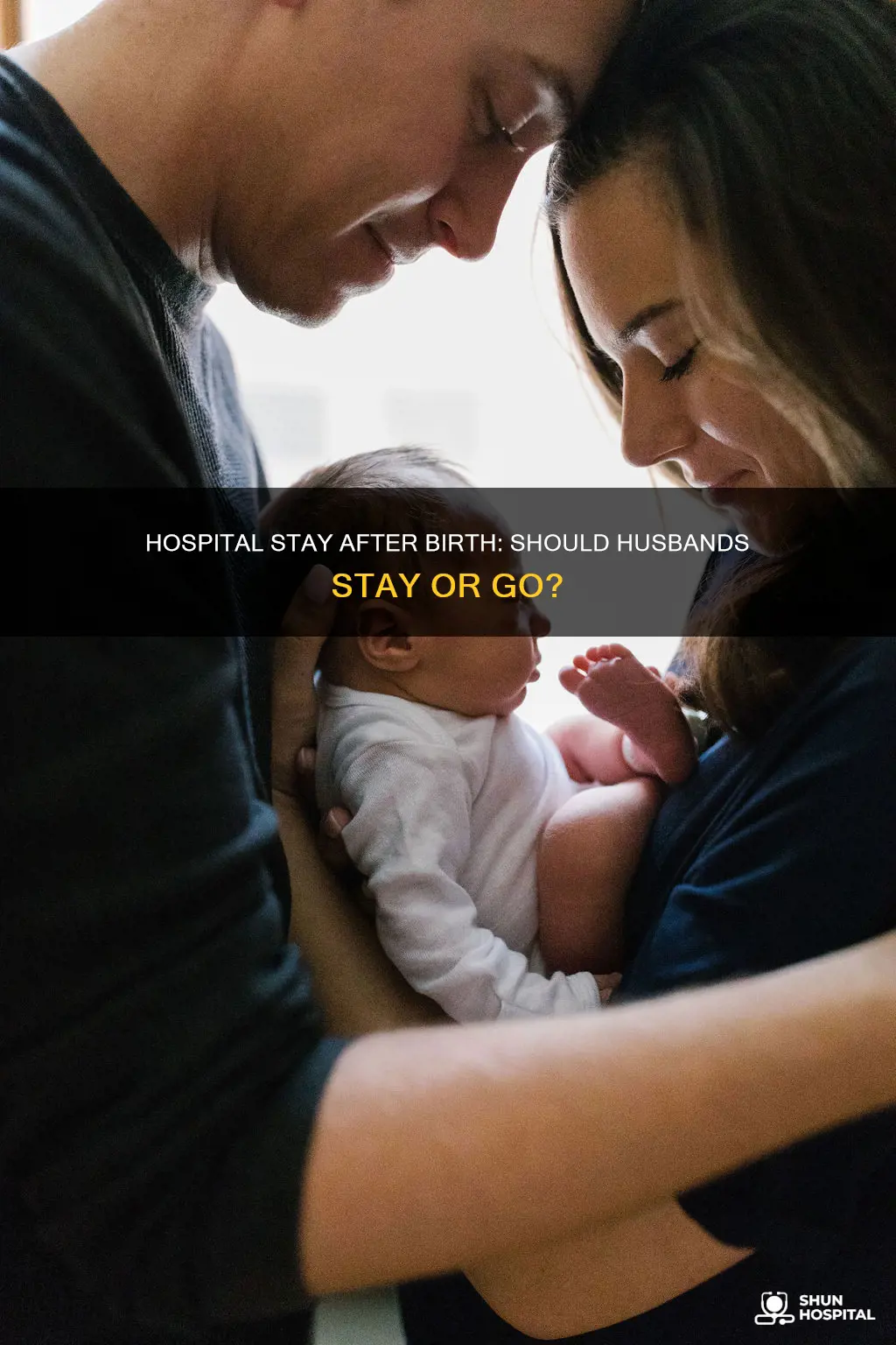 do husbands stay at hospital after birth