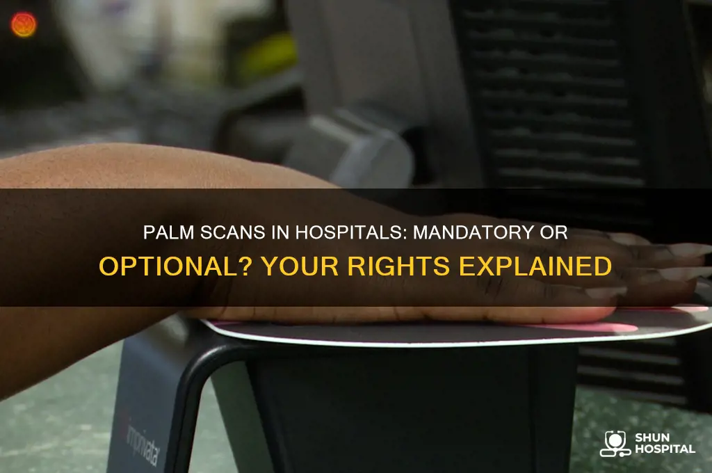 do i gave to submit to palm scans in hospitals