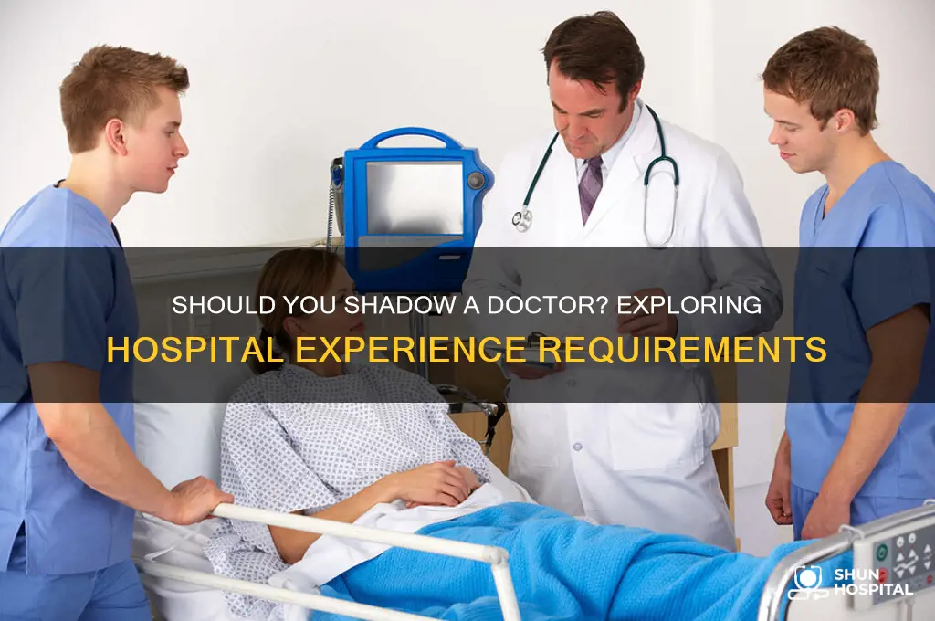 do i have to shadow a doctor at a hospital