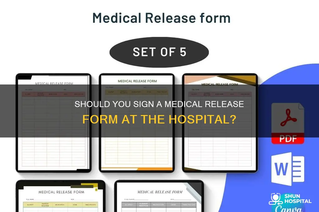 do i have to sign the medical release hospital