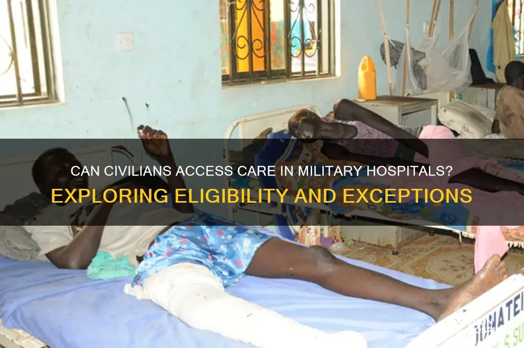 do military hospitals treat civilians