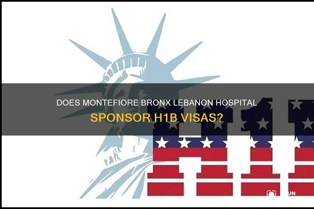 do montefiore bronx lebanon hospital center offer h1b visa