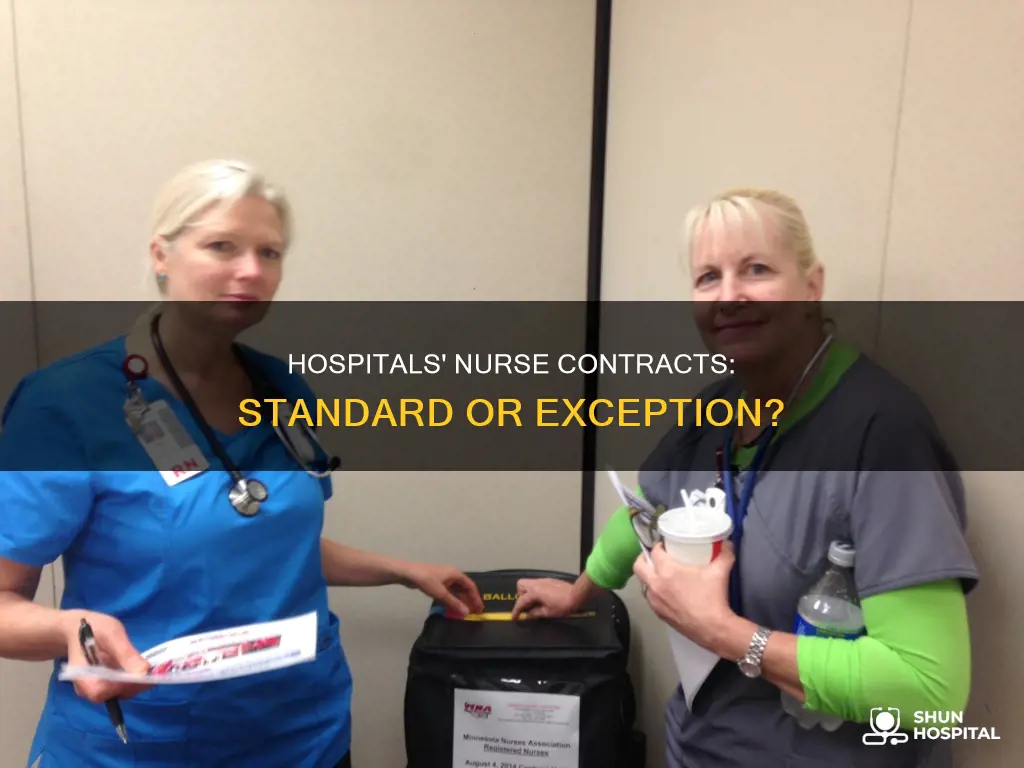 do most hospitals have contracts for nurses