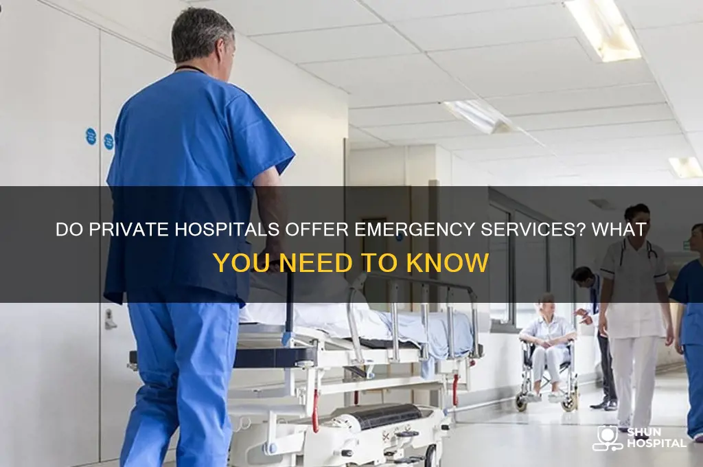 do private hospitals have emergency