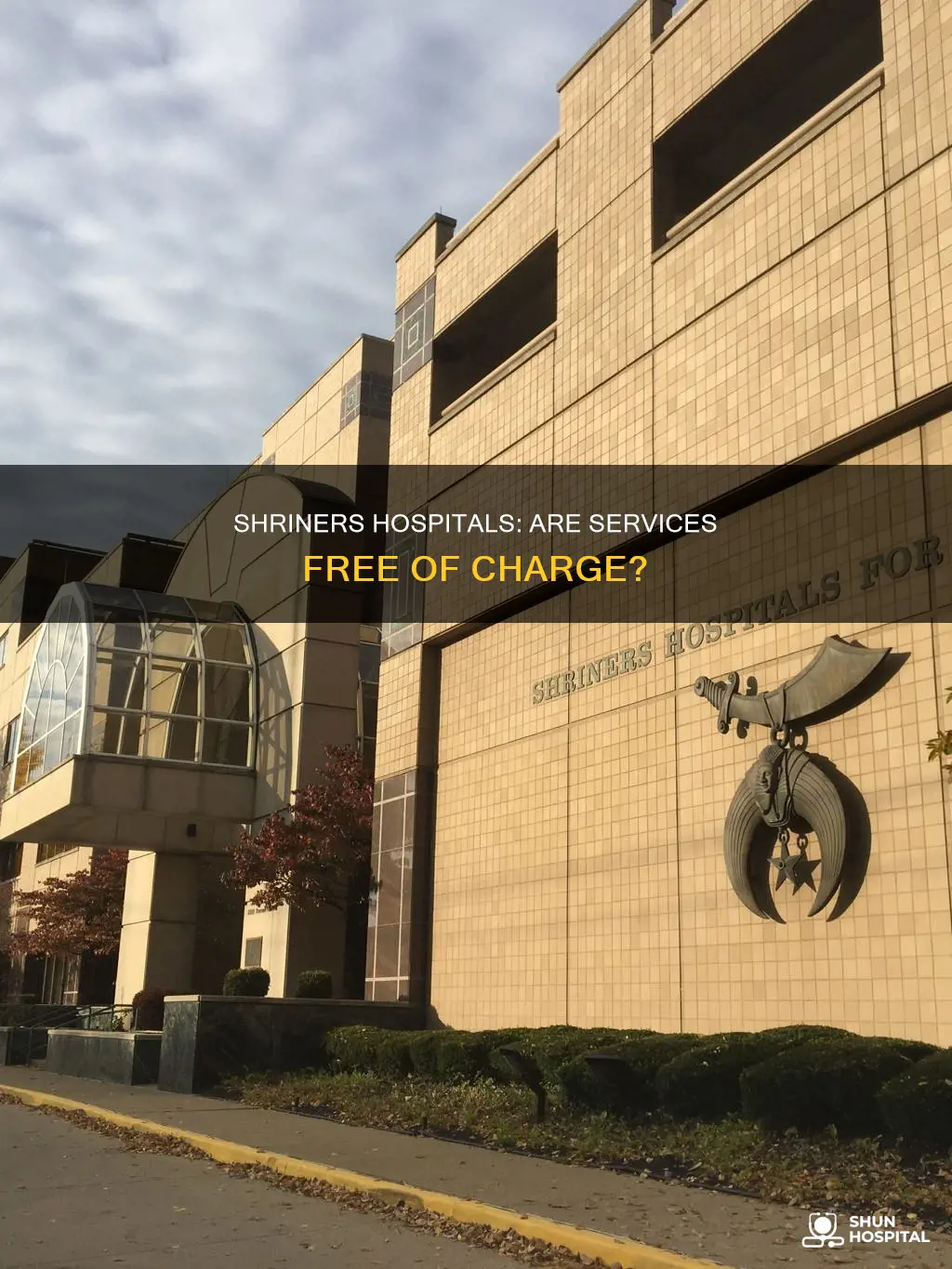 do shriners hospitals charge for servi ces