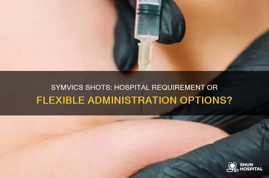 do symvics shots have to be done in a hospital