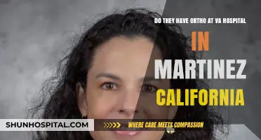 Does Martinez VA Hospital Offer Orthopedic Services in California?