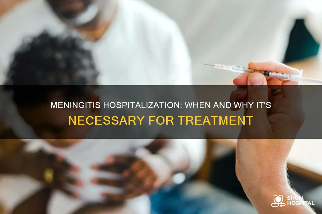 do they hospitalize for meningitis