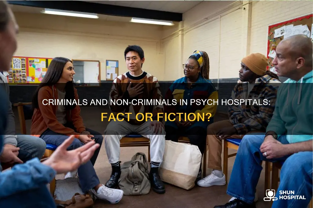 do they put criminals and non criminal in psych hospitals