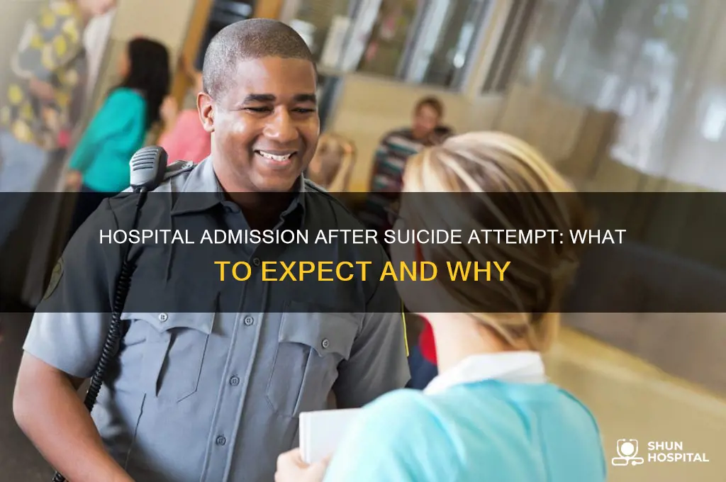 do you become admited in hospital for suicide attempt